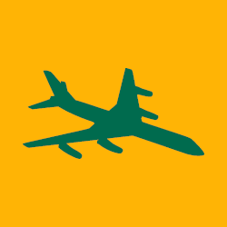 Eine Frau, die einen Koffer hintersich her zieht